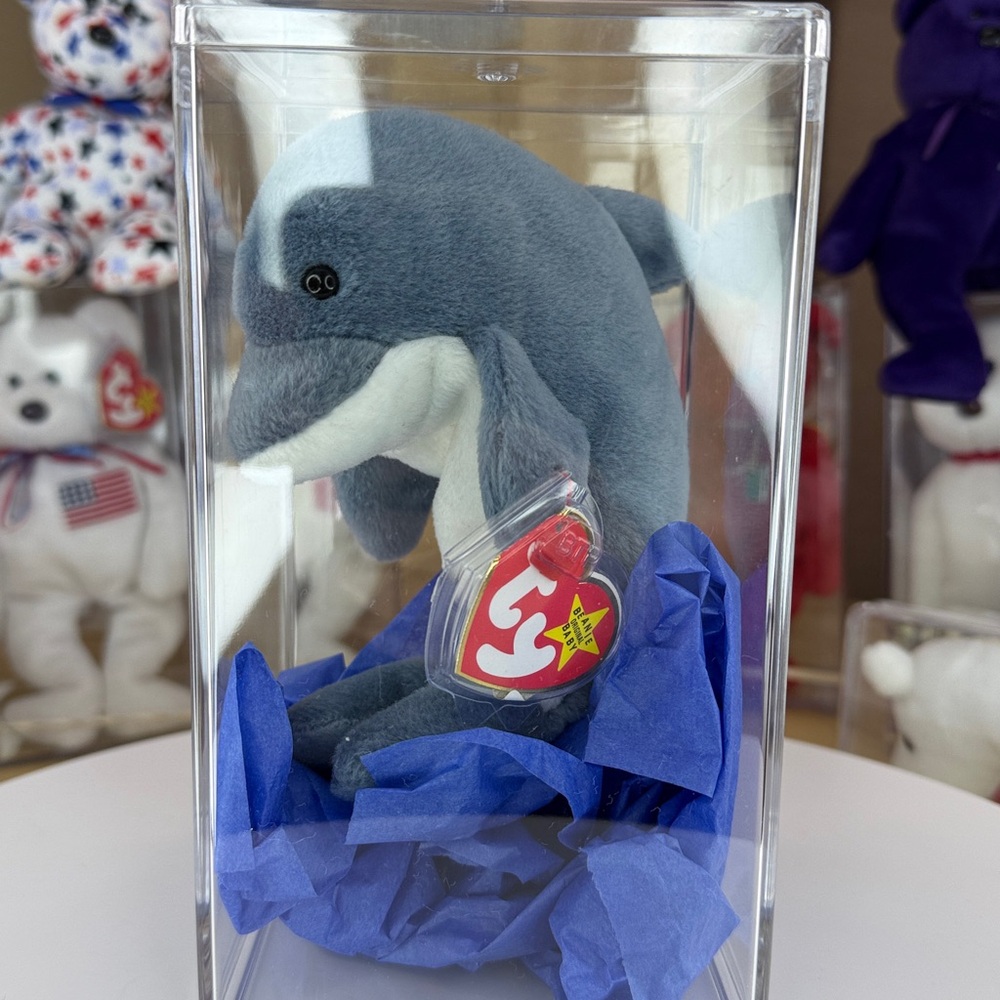 ❤️🐬RARE - Echo - Double Red Connector - "Waves" Mismatch/PVC/German Tag - MWMT